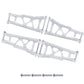 Hobbypark 4-Pack Front & Rear Aluminum Suspension Arms For Traxxas 1/10 Slash 4X4 Upgrades Compatible With Stampede 4Wd, Rustler