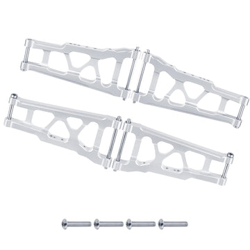 Hobbypark 4-Pack Front & Rear Aluminum Suspension Arms For Traxxas 1/10 Slash 4X4 Upgrades Compatible With Stampede 4Wd, Rustler