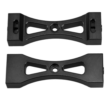 Vgoohobby 2Pcs Metal Bracket Fixed Mount Beam Compatible with WPL B1 B14 B16 B24 C14 C24 B36 MN Model D90 D91 RC Car (Black)