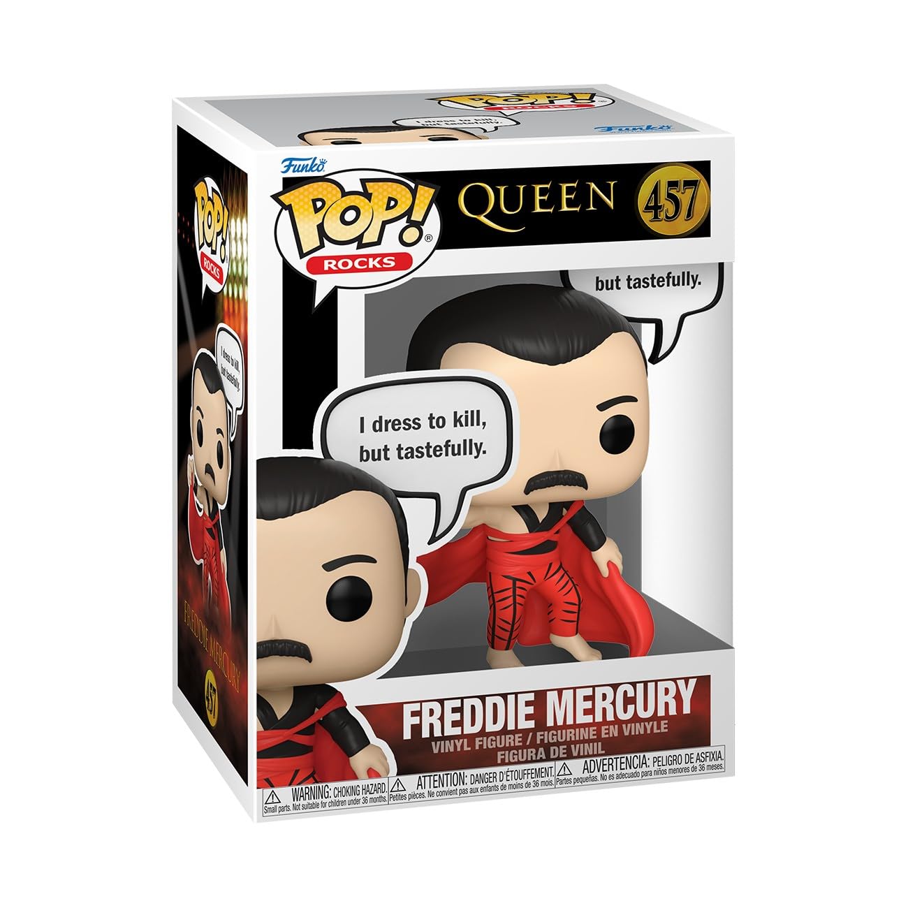 Funko Pop! Sayings: Freddie Mercury - Queen - Collectable Vinyl Figure - Gift Idea - Official Merchandise - Toys for Kids & mature-themeds - Music Fans - Model Figure for Collectors and Display