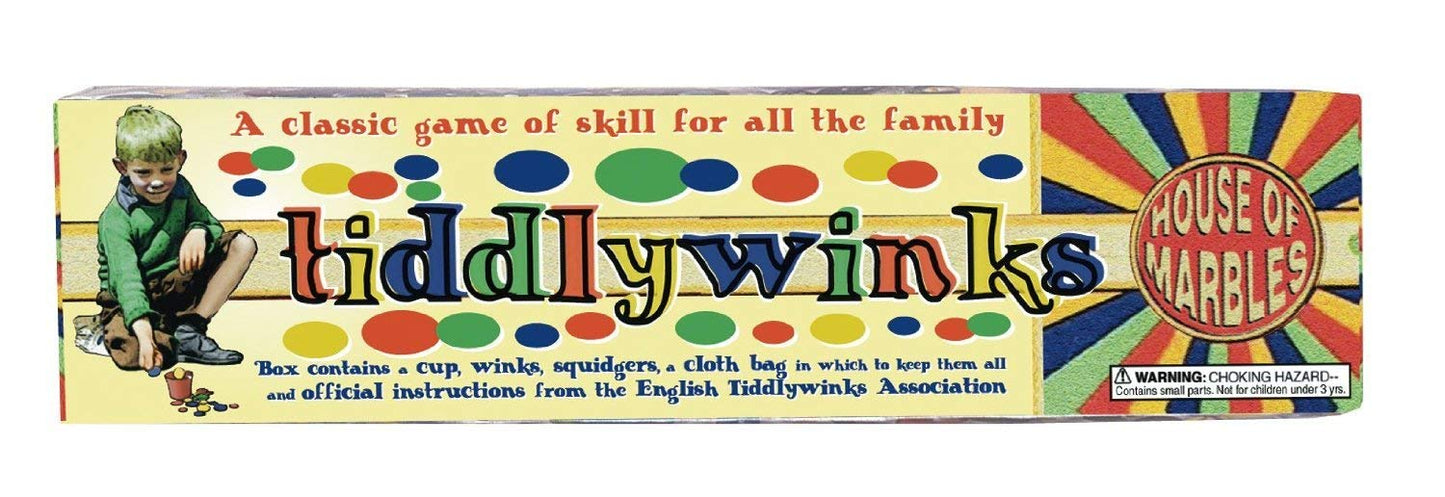 House of Marbles Tiddlywinks Classic Game - Small Multi-Color Plastic (Model 221255)