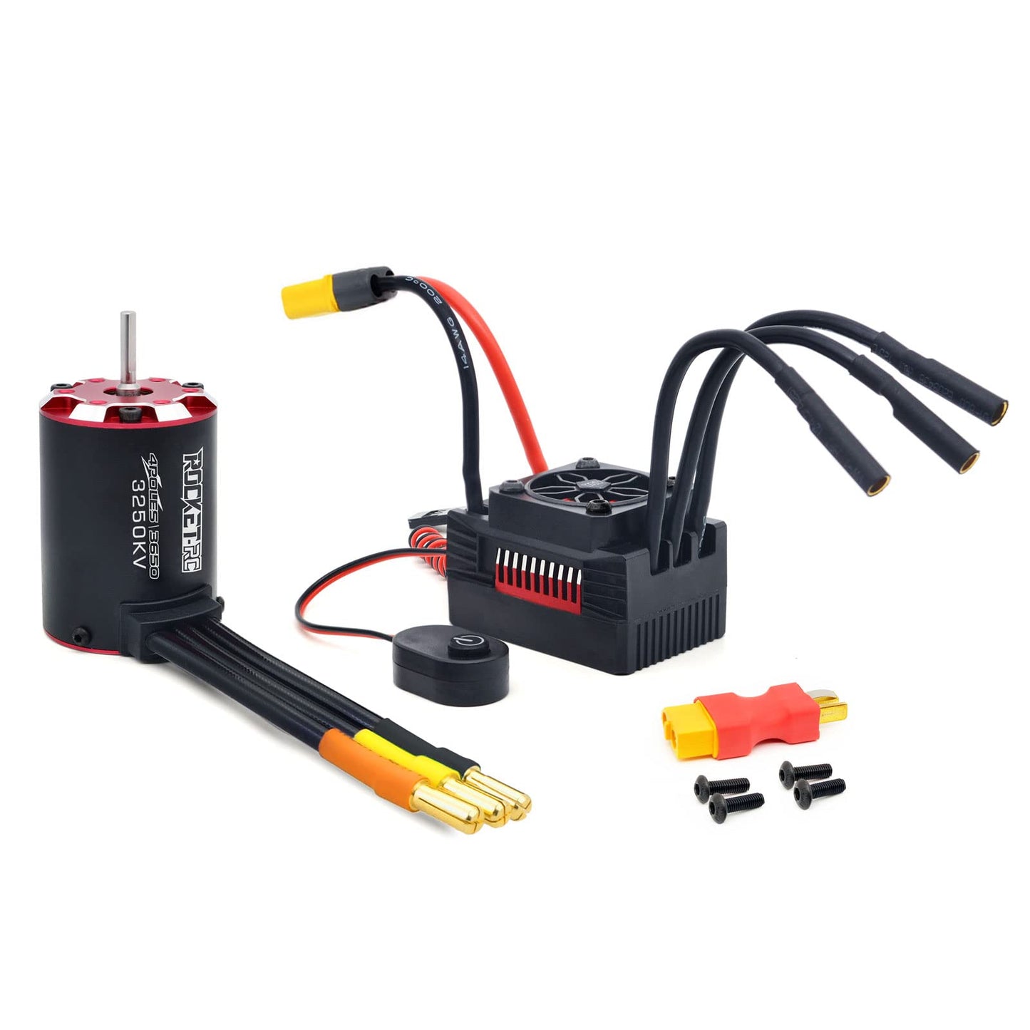 Surpass Hobby 3650 4350kv Brushless Motor, 3660 Supersonic Brushless Motor Stable Output Power High Temperature Resistant for 1/
