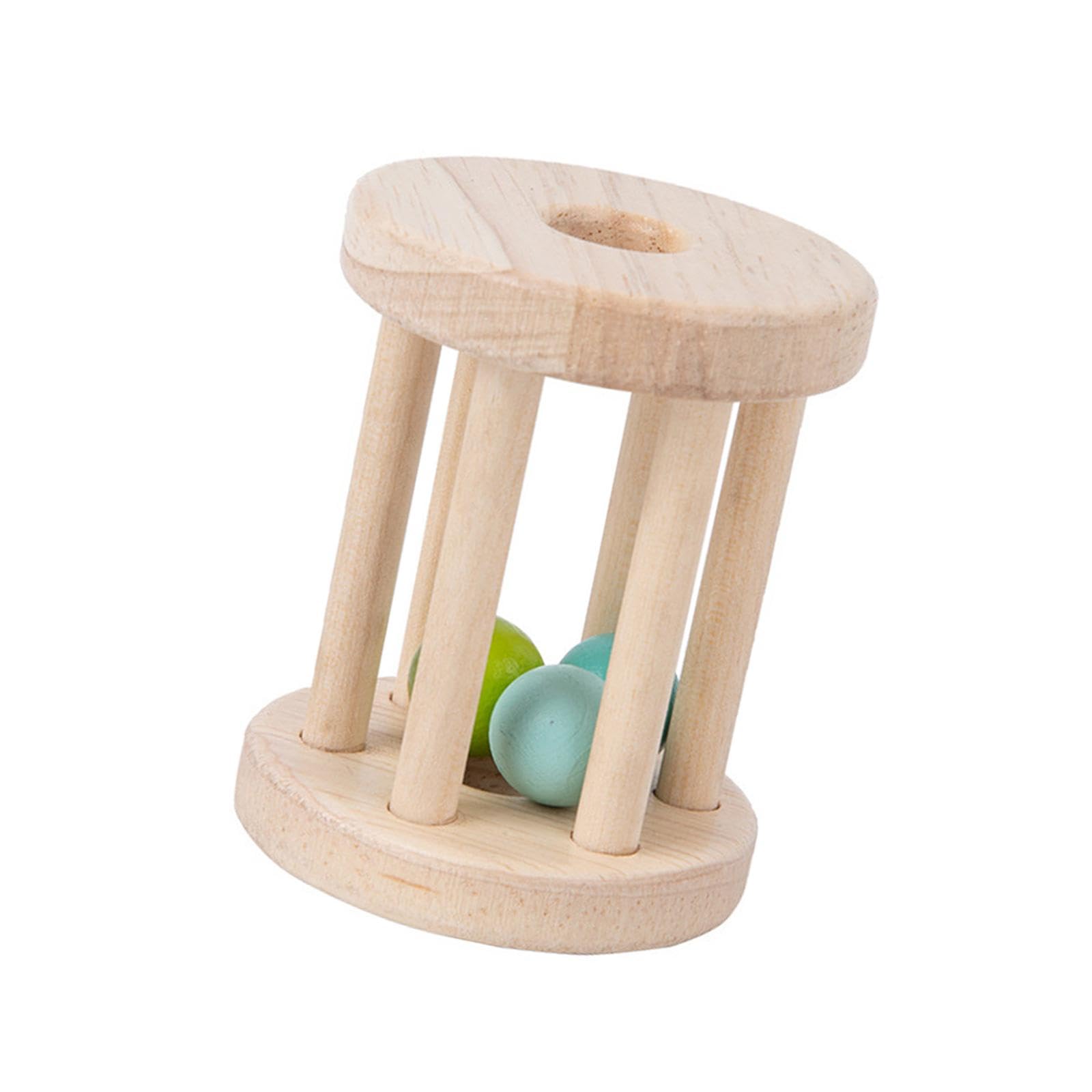 Bnf Baby Roller Rattle Wood Toys Rattles With Bells For Boys Girls Holiday Gifts Ebaby | Toys For Baby | Developmental Baby Toys