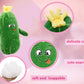 Baboli Adorable Pickle Stuffed Animal Cucumber Plush Plant With Smile Face And Yellow Corolla Pretty Cute Plushie Toy Gifts For Any Pickle Lover 9 Inches (Naughty-S)