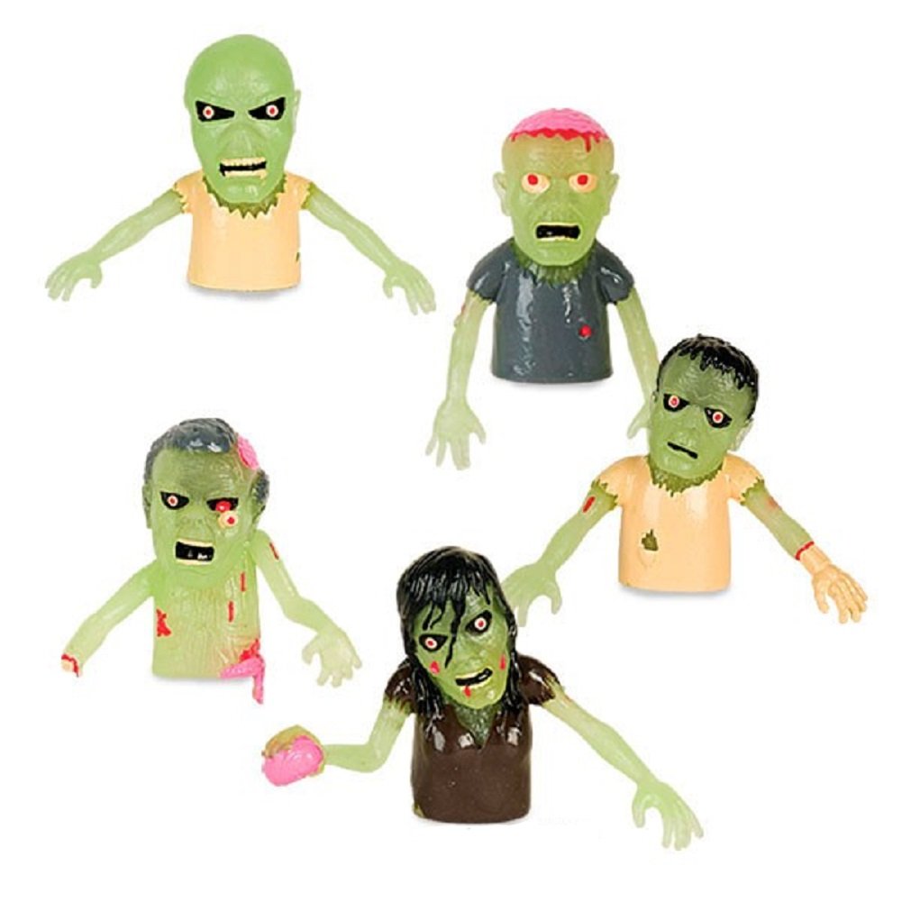 Mcphee Accoutrements Educational Products - 1 Glowing Zombie Finger Puppet - ONE Style Randomly Picked
