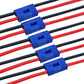 5Pairs EC3 Plug Connector Female and Male Deans with 14AWG 10cm Silicon Wire for RC Lipo Battery Cable Drone