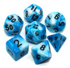 Dnd Polyhedral Dice Set Blue & White Dice For Dungeon And Dragons D&D Rpg Coc Role Playing Games Tabletop 7-Die Set With Dice Ba