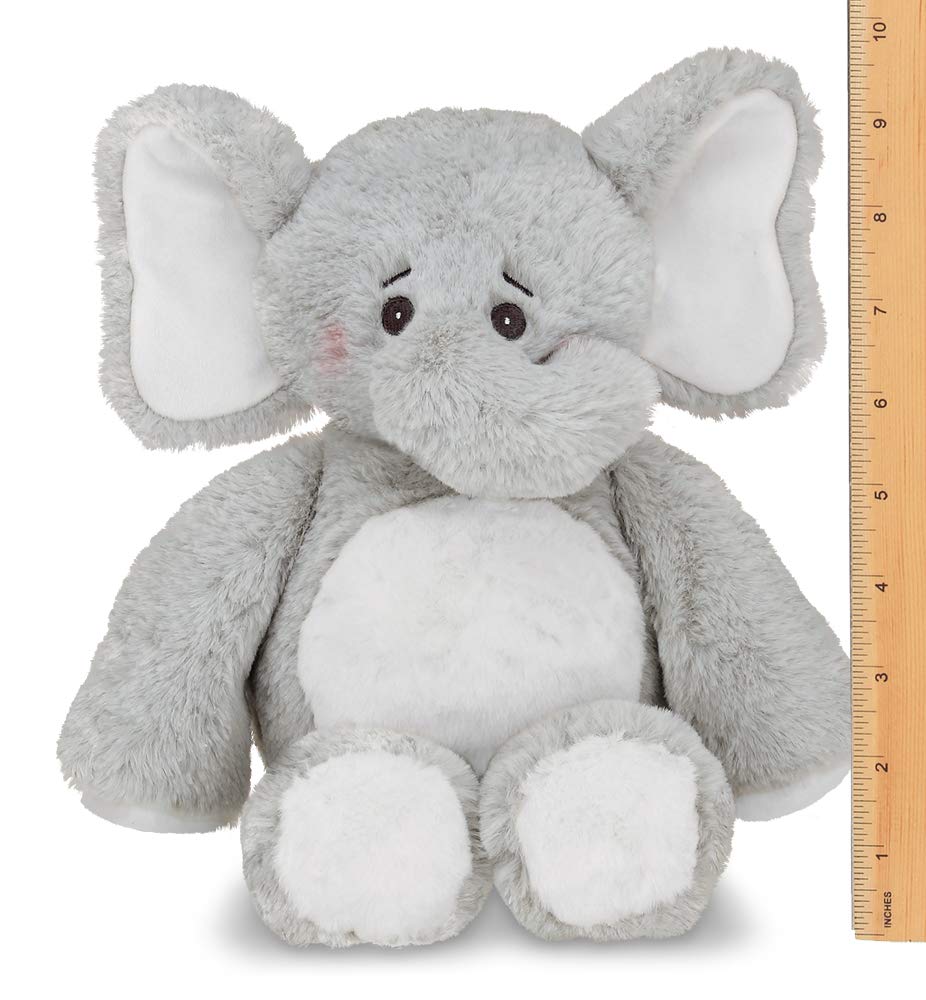 Bearington Baby Spouts Hugs A Lot Elephant Plush, 14 Inch Elephant Stuffed Animal