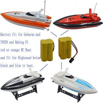 Blomiky 2 Cuboid 4.8V 700mAH AA NiCd Rechargeable Battery SM-2P Connector for HY800 F1 F3 RC Boat and RC Bus RC School Bus F1 Ba