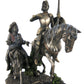Stealstreet 13.75-Inch Bronzehued Don Quixote And Sancho Panza On Horses Figure