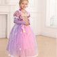 Itvti Princess Rapunzel Costume Little Girls Dress Up For Birthday Party Halloween Carnival, 6-7 Years(Tag 140)