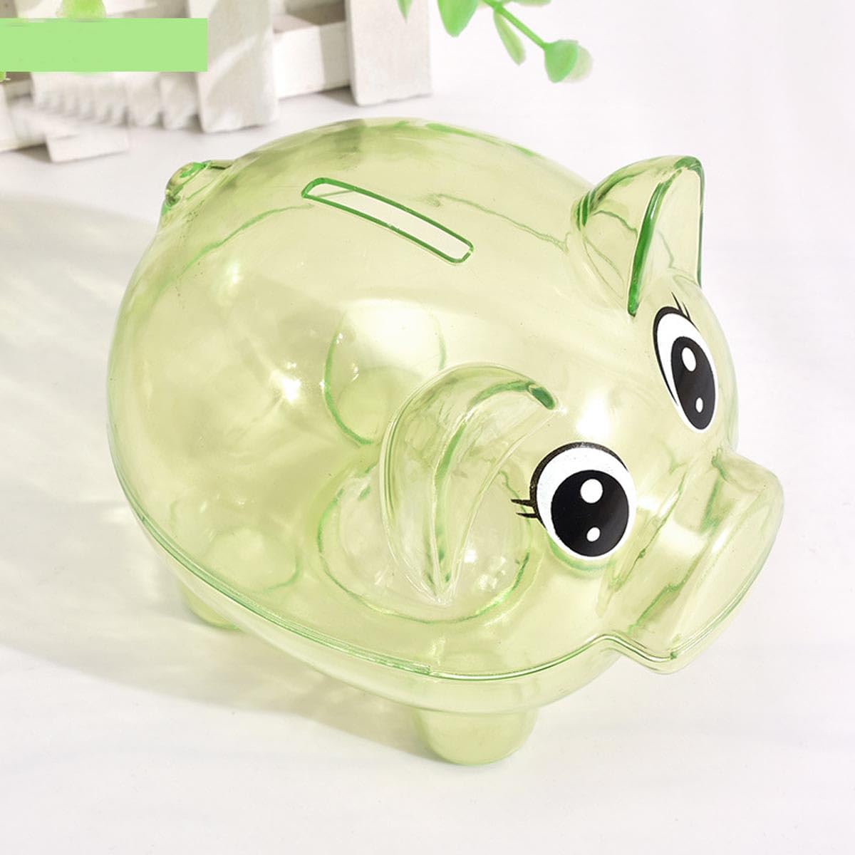 Piggy Bank, Plastic Money Bank, Transparent Money Jar, Coin Bank For Girls And Boys, Gifts For Birthday, Easter, Christmas, Baby