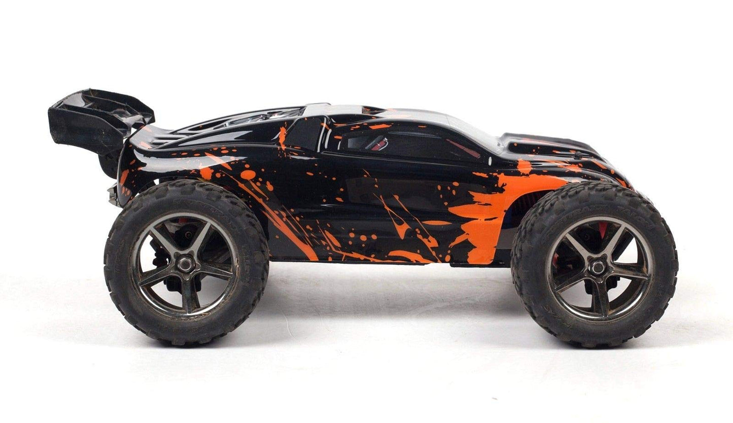SummitLink Compatible Custom Body Muddy Orange Over Black Replacement for 1/16 Scale RC Car or Truck (Truck not Included) ERMN-B