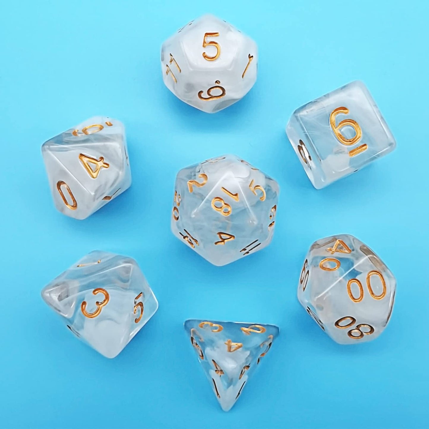 DND Dice Set 2 Pack Polyhedral D&D Dice Gorgeous Dice for Dungeons and Dragons Dices Goblin DND Role Playing Games and Table Gam