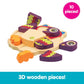 Epoch OOPS Happy Puzzle - Wooden Owl Toy for Toddlers, 40cm, Multi-color, Model OP1600212