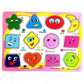 Funblast Shapes Puzzle Board Pack Of 1 Wooden Toys, Educational Toys For Kids, Montessori Wooden Learning Puzzle Board Toy, Woo
