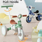 LOL-FUN 5 in 1 Toddler Tricycles for 1-3 Year Olds Boys Girls Toy with Parent Steering Push Handle, Baby Balance Bike 1 Year Old