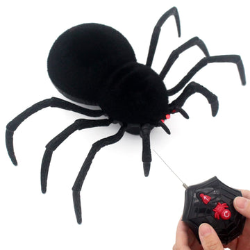 Tipmant RC Spider Remote Control Tarantula Realistic Animal Crawlers Scary Kids Halloween Christmas Prank Gag Toys Birthday Gift