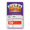 Five Crowns Scorepad – 130 Page Replacement Score Sheet, Card Game Score Card, Tracks 7 Players At Once, Gift For Kids, Birthday Gifts