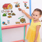 Magdum 19 Fridge Magnets For Toddlers - Funny Farm Kids Magnets For Fridge - Toddler Magnets For Refrigerator - Magnetic Animals - Fridge Magnets For Kids - Animal Magnets - Toddler Fridge Magnets