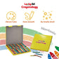 Lucky Art 4 Sets of 5 Packs (20 count) Jumbo Size Crayons - Mini Crayon Packs Non-Toxic Crayons; Crayons in bulk for Kids Party
