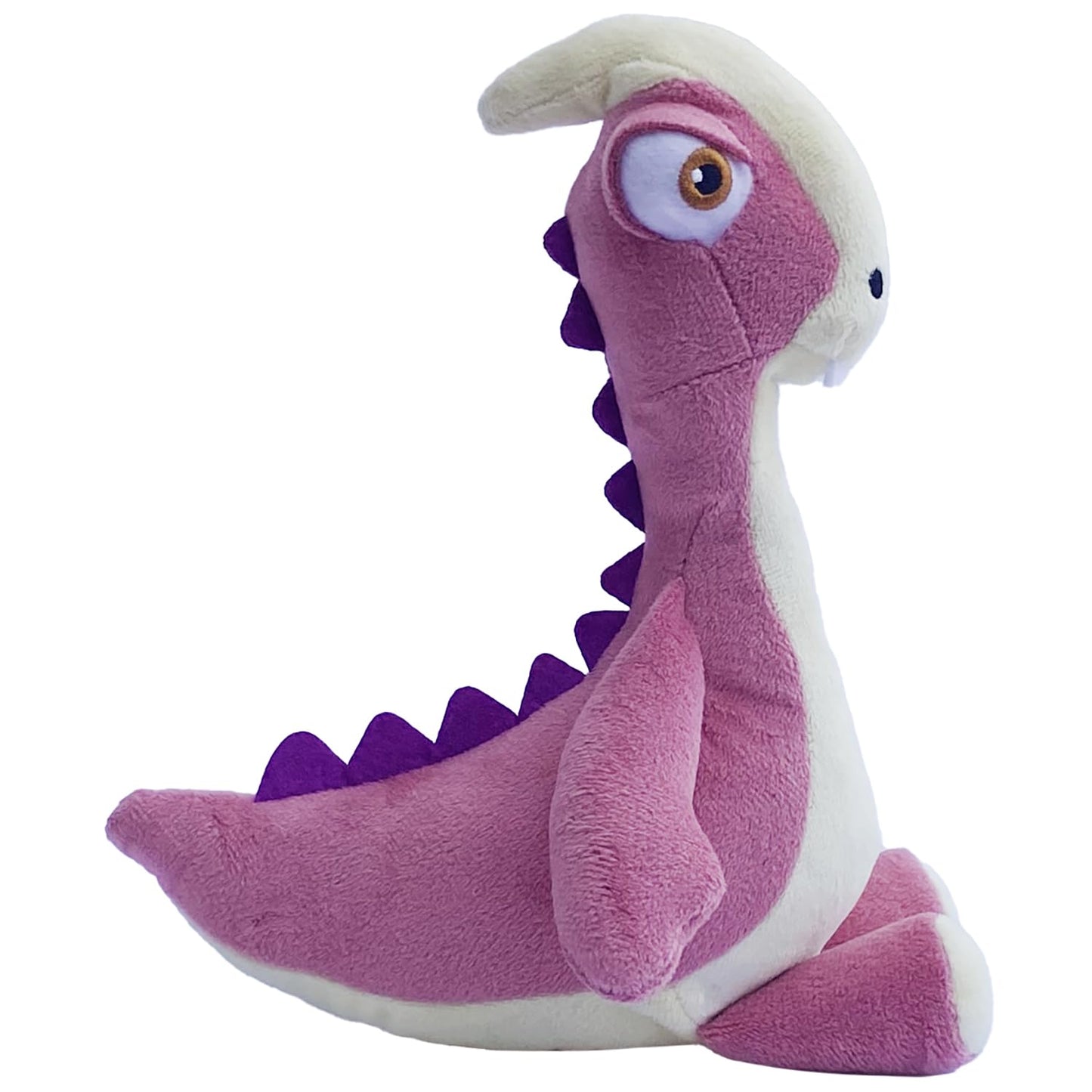 Gigantosaurus: 10'' Dinosaur Soft Plush - Rocky - Pink & White Huggable Dino, Soft Texture Stuffed Toy, Tv Series Character, Tod