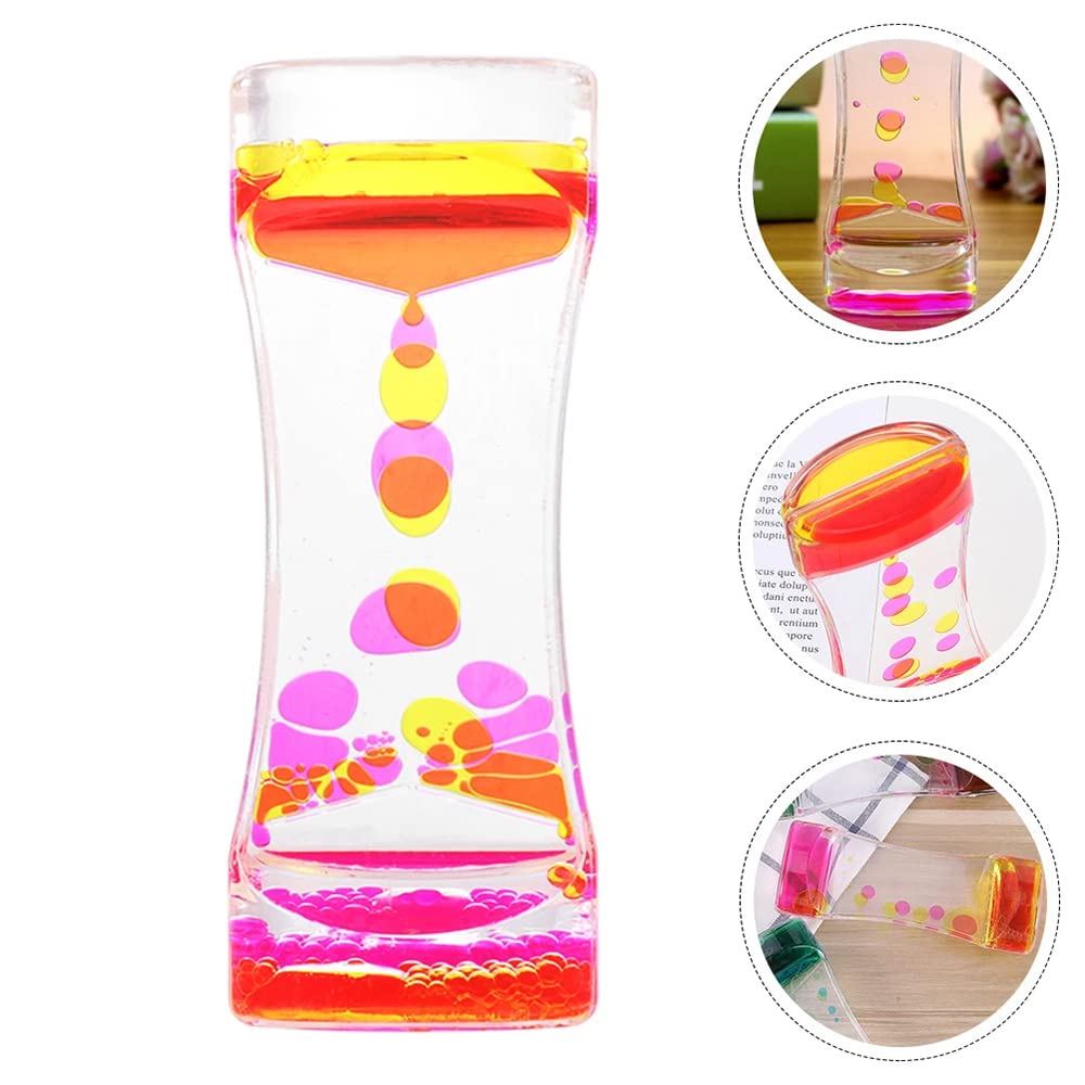 Oneshow 8 Pack Liquid Motion Bubbler Oil Hourglass Water Bubbler Timer For Kids And Teenager Sensory Toys Fidget Toy Activity Calm Stress Relief Desk Decor Adults