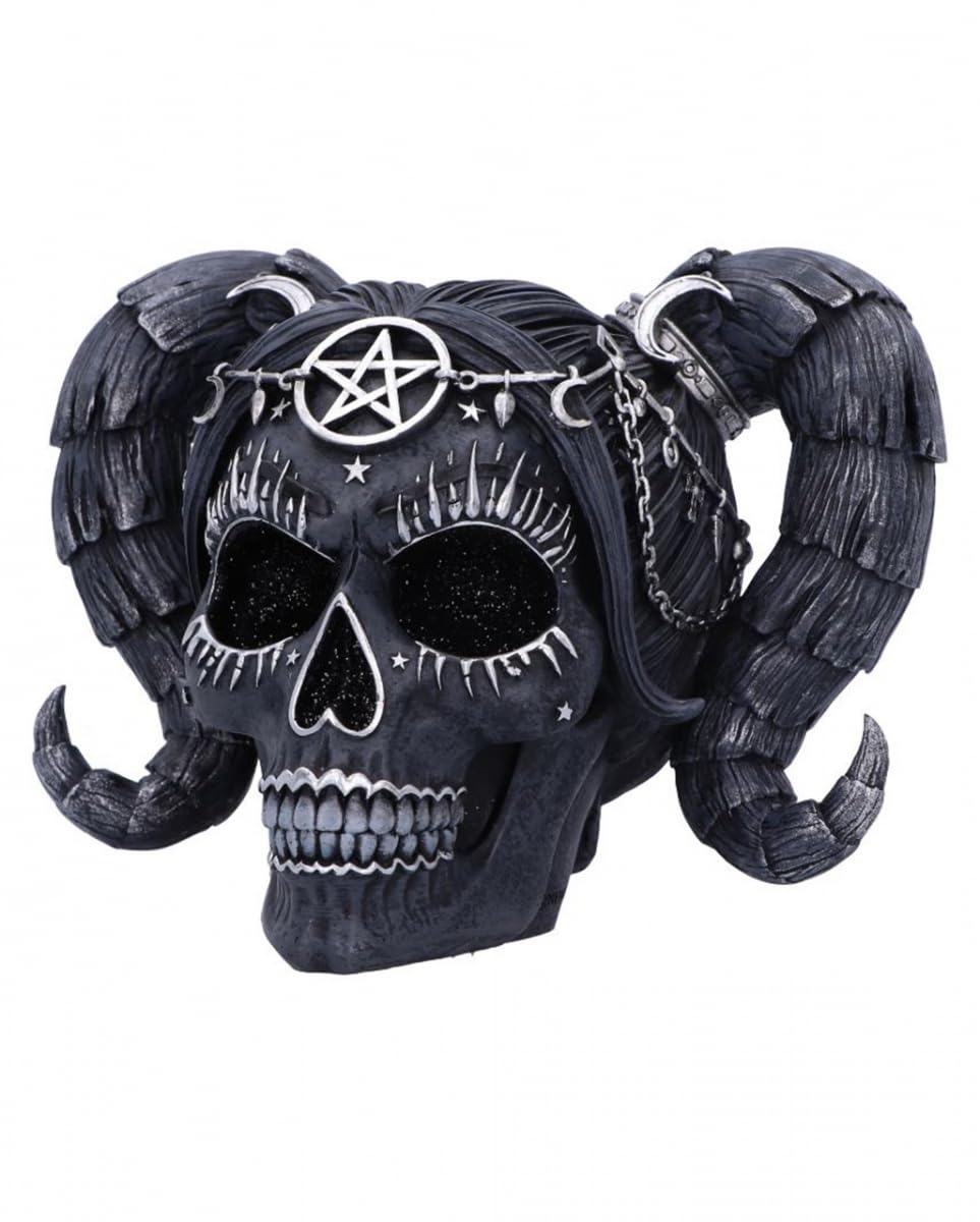 Nemesis Now Drop Dead Gorgeous Figurine, Baphomet Occult Doll Skull Ornament, Gothic Decor Collectible And Gift, Expertly Hand-Painted, 20.5Cm - Solve And Coagula