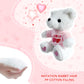 Ziyutam Valentines Day Teddy Bear Stuffed Animals With Heart White Teddy Bear Plush Toys Holiday Valentines Day Gifts For Her