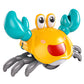 TEMI Crawling Crab Baby Toy for 36 Months - Sensory Walking Musical Toys, Infant Toys 36 Months, Dancing Moving Crab with Obstac
