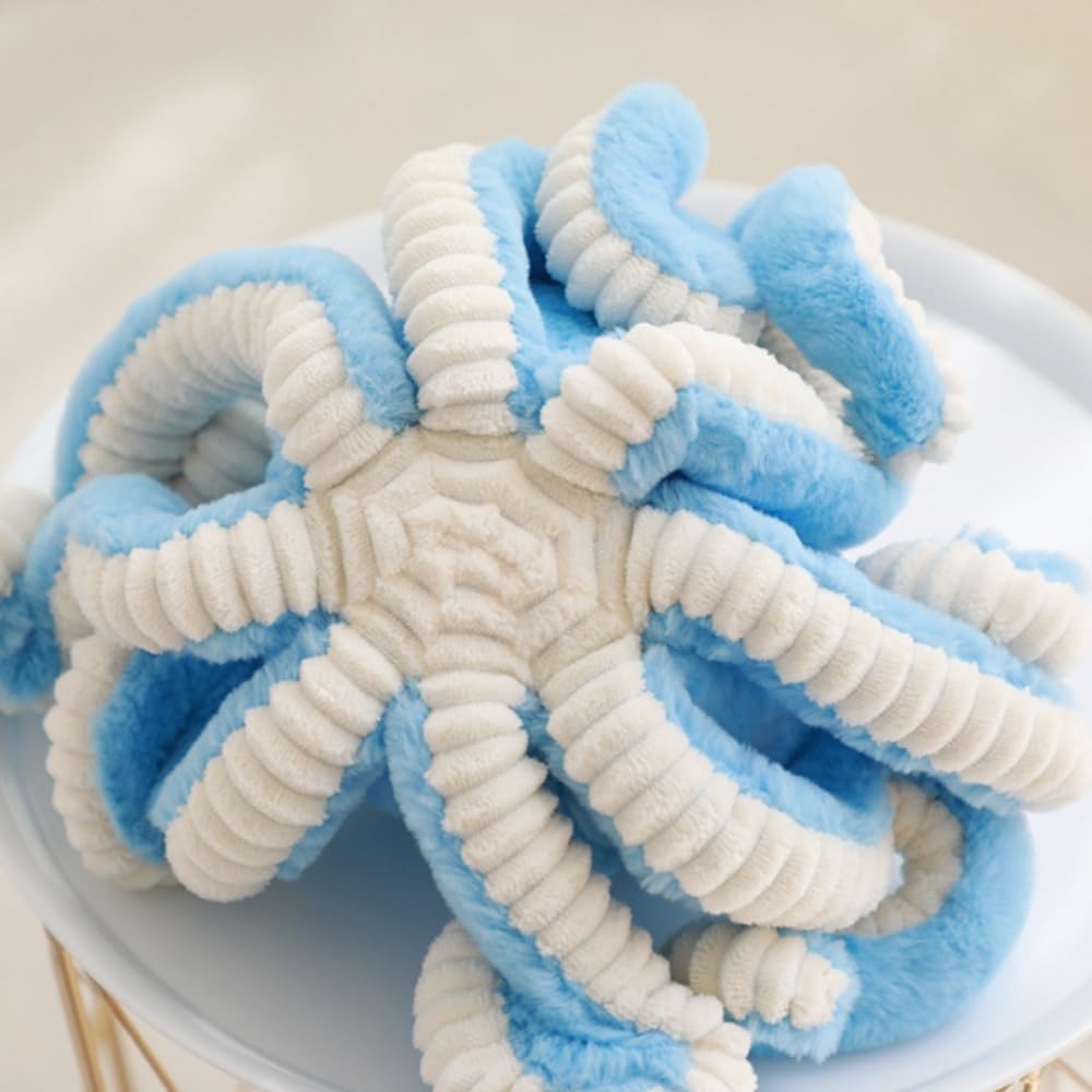 OUKEYI Cute Octopus Plush Doll, 15.7in White Stuffed Animal Toy for Kids & Adults, Perfect Birthday & Xmas Gift (Model: OUKEYI-100956)