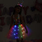 Davsolly Unicorn Costume For Girls Led Light Up Unicorn Princess Tutu Outfit For Halloween Dress Up Birthday Christmas Gifts