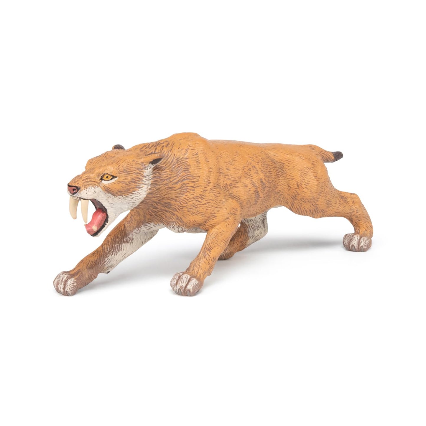 Papo Smilodon Saber-Tooth Cat Figure - 6.5 Inch Multicolor Plastic Model 55022