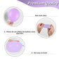 Purple Party Balloons Set, 12Inch Lavender Balloons Pastel Purple Lilac Balloons Purple Metallic Confetti Purple Balloons For Gi