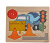 Road Construction Multilayered Wooden Puzzles For Kids, 20 Piece Jigsaw Puzzle For School Kids, Learning Educational Toys Gifts For Boys Girls. Construction Puzzles Sets, Road Construction.