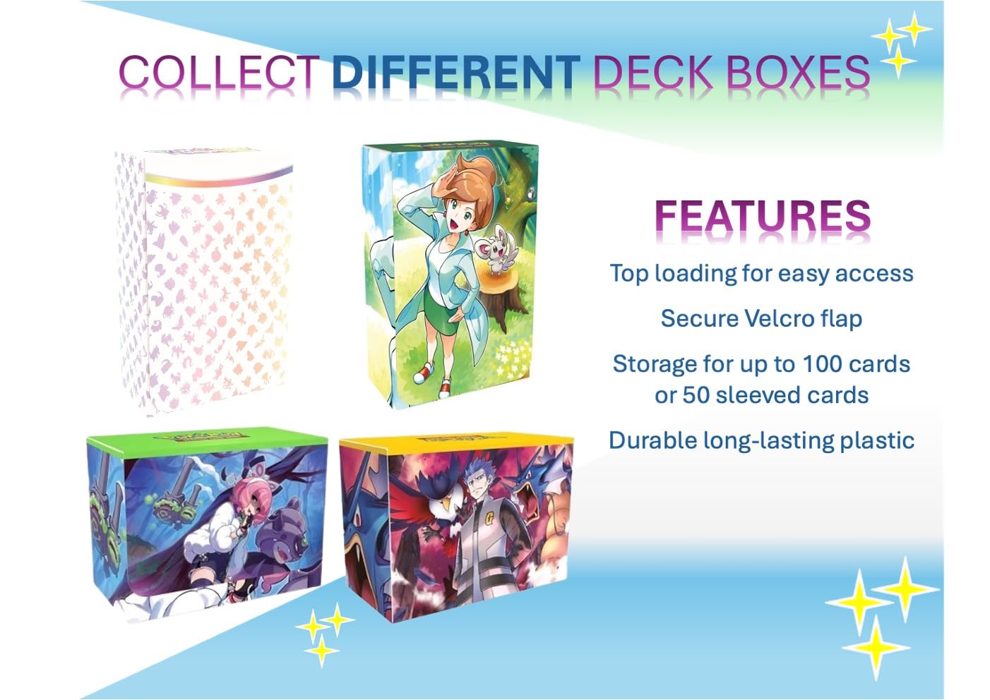 Pokemon: 100 Assorted Card Bundle - With Foils And 5 Ultra Rare (V, Gx, Ex) Variety - Official Pokemon Tcg Deck Box Included