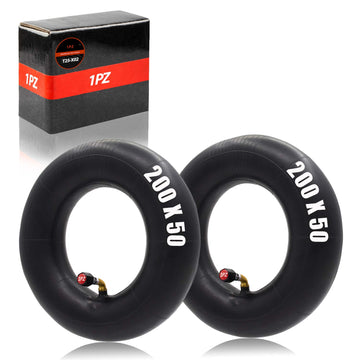 1Pz X02-20W 200X50 Inner Tubes 2 Pack Heavy Duty Electric Scooter Tire Tube Replacement For Razor E100 E150 E200 Power Core E100 Dune Buggy Epunk Crazy Cart Powerrider 360 Espark