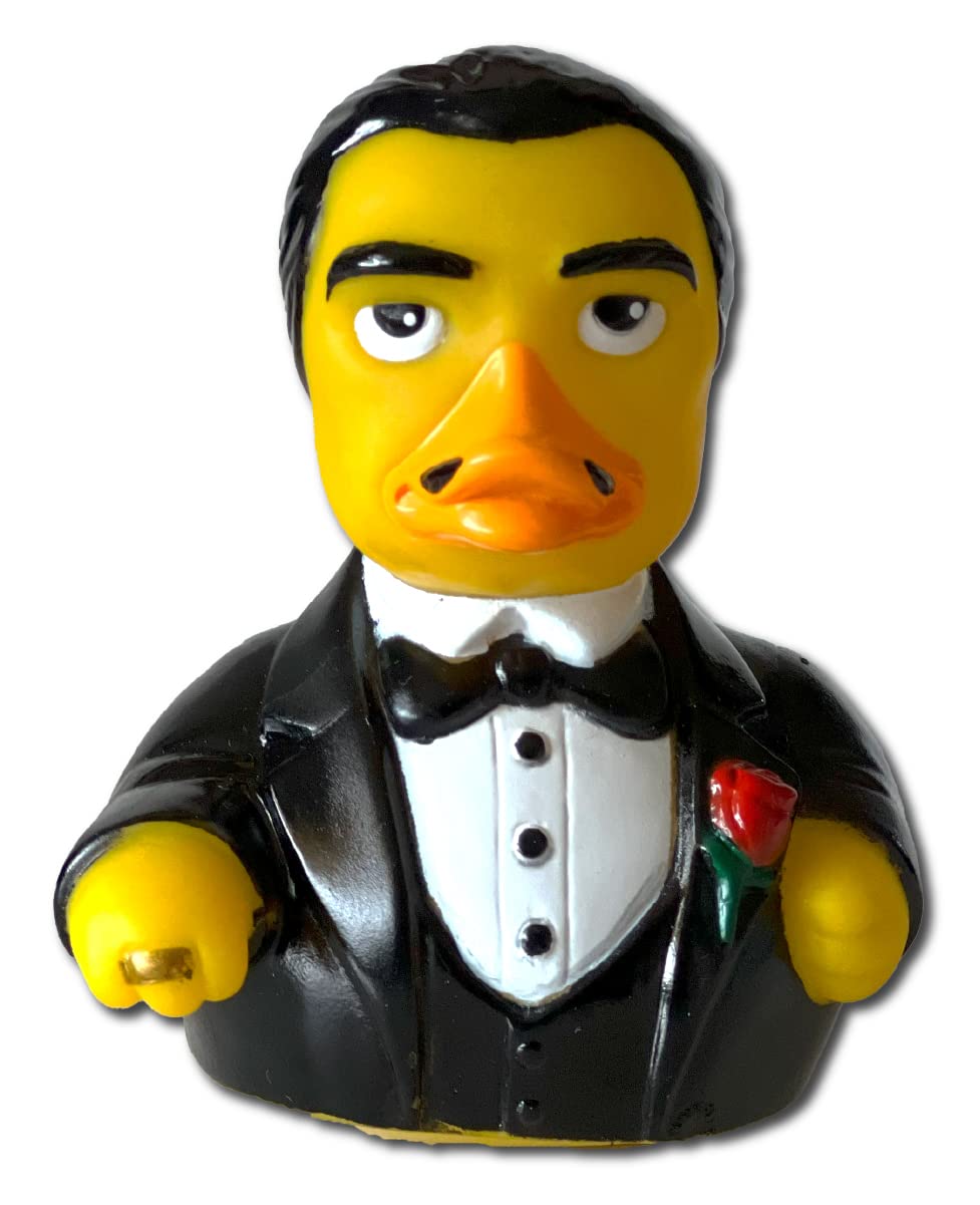 Celebriducks - The Godfeather - Floating Rubber Ducks - Collectible Bath Toy Gift For Kids & Adults Of All Ages