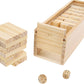 We Games Personalized Wedding Guest Book Alternative, Wood Block Stacking Party Game, Wooden Memory Keepsake Box, 54 Blocks, Cus