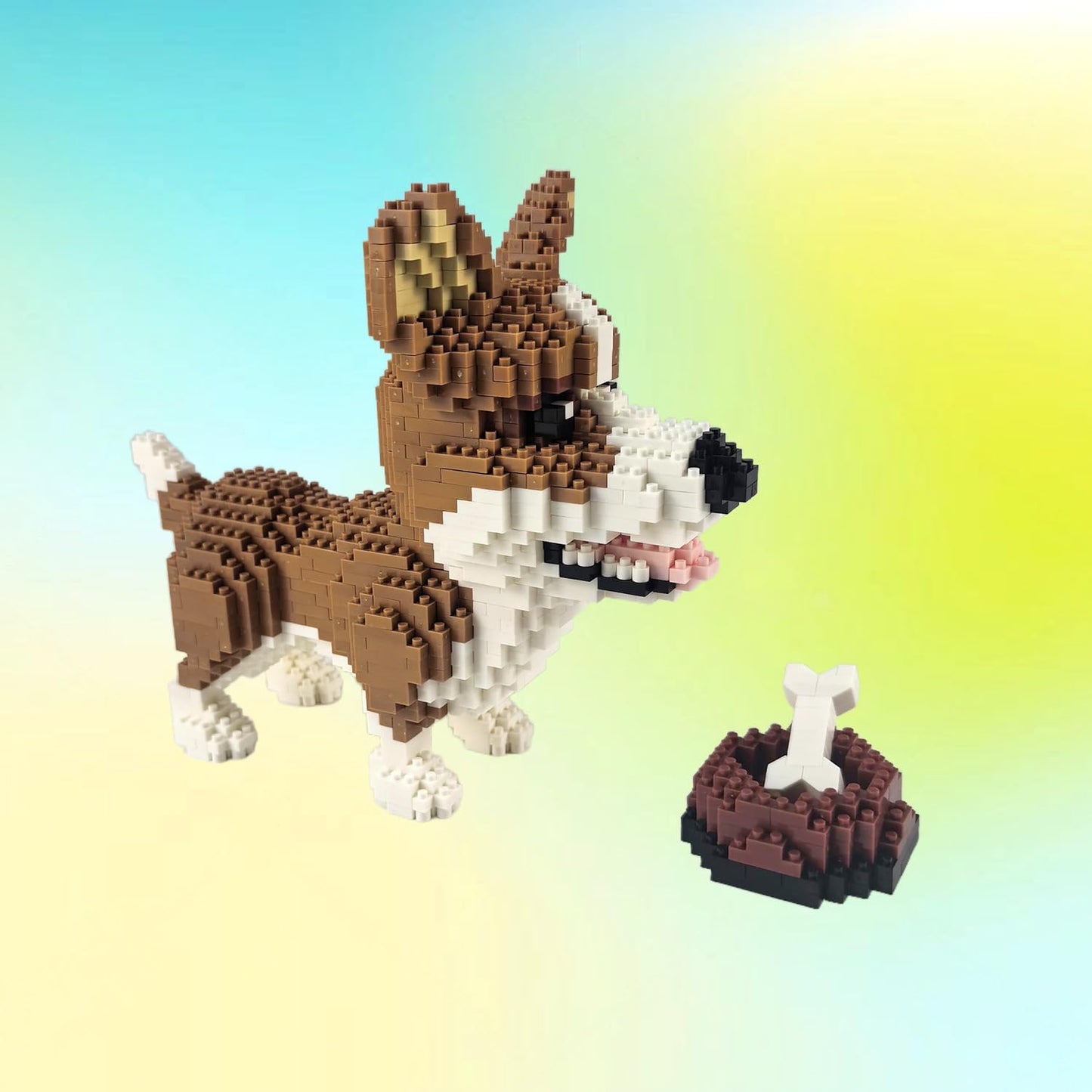 Stpro Building Bricks Set - Building Blocks - Animal Micro Building Block Toy For Boys Girls & Adults (Corgi)