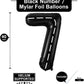 Race Car Number 7 Balloons,40 Inch Racing Car 7 Birthday Balloons Two Fast Balloon Race Track Black 7 Balloon Number For Cars Theme Birthday Party
