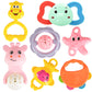 Baybee Baby Rattle Set For Babies | Bpa Free Food Grade Soft Silicone Teething Toys | Colorful Infant Rattles & Chew Toys For Ba