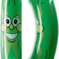 Zuga Land Giant Jumbo 36'' Green Inflatable Smiling Pickle Head (3 Feet) Vinyl. Blow Up Face Beach Pool Float Noodle Gag Prank J