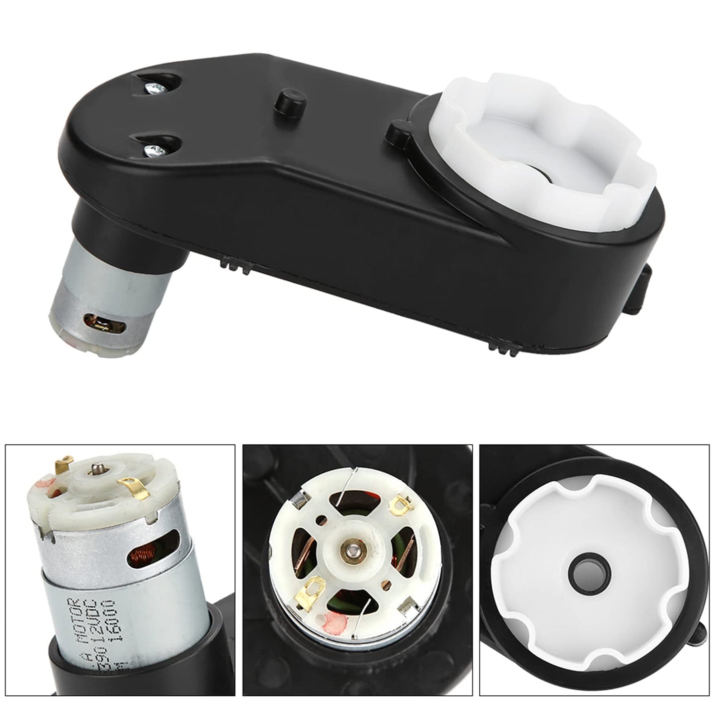 12V 16000RPM RS390 Universal Electric Motor Gearbox Toy Replacement Parts for Kids Car Purpose Built Motors