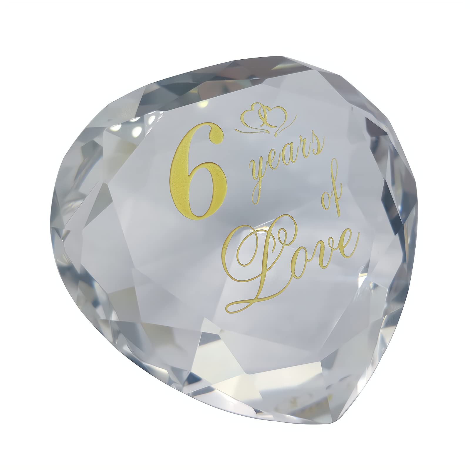 6Th Anniversary Crystal Gifts For Husband Wife Boyfriend Or Girlfriend, Cute 6Th Wedding Anniversary Valentines Day Romantic Gifts For Her Him Funny 6 Year Anniversary Marriage Presents For Couple