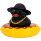 Wonuu Car Accessories Rubber Ducks Dashboard Decorations Rubber Duck Pink Accessories Dashboard Duck Car Decorations Car Ducks For Dashboard Car Duck Car Dashboard Decorations, Bg-Black-Strawhatblack