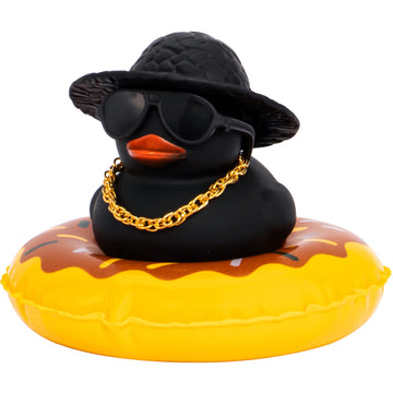 Wonuu Car Accessories Rubber Ducks Dashboard Decorations Rubber Duck Pink Accessories Dashboard Duck Car Decorations Car Ducks For Dashboard Car Duck Car Dashboard Decorations, Bg-Black-Strawhatblack