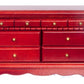 Mahogany Master Bedroom Dollhouse Miniature Set