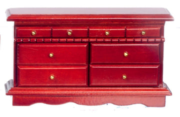 Mahogany Master Bedroom Dollhouse Miniature Set