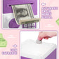 Piggy Bank For Girls Boys Large Electronic Money Coin Banks With Password Protection, Automatic Paper Money Scroll Saving Box, Great Gift For Kids (Purple-White)